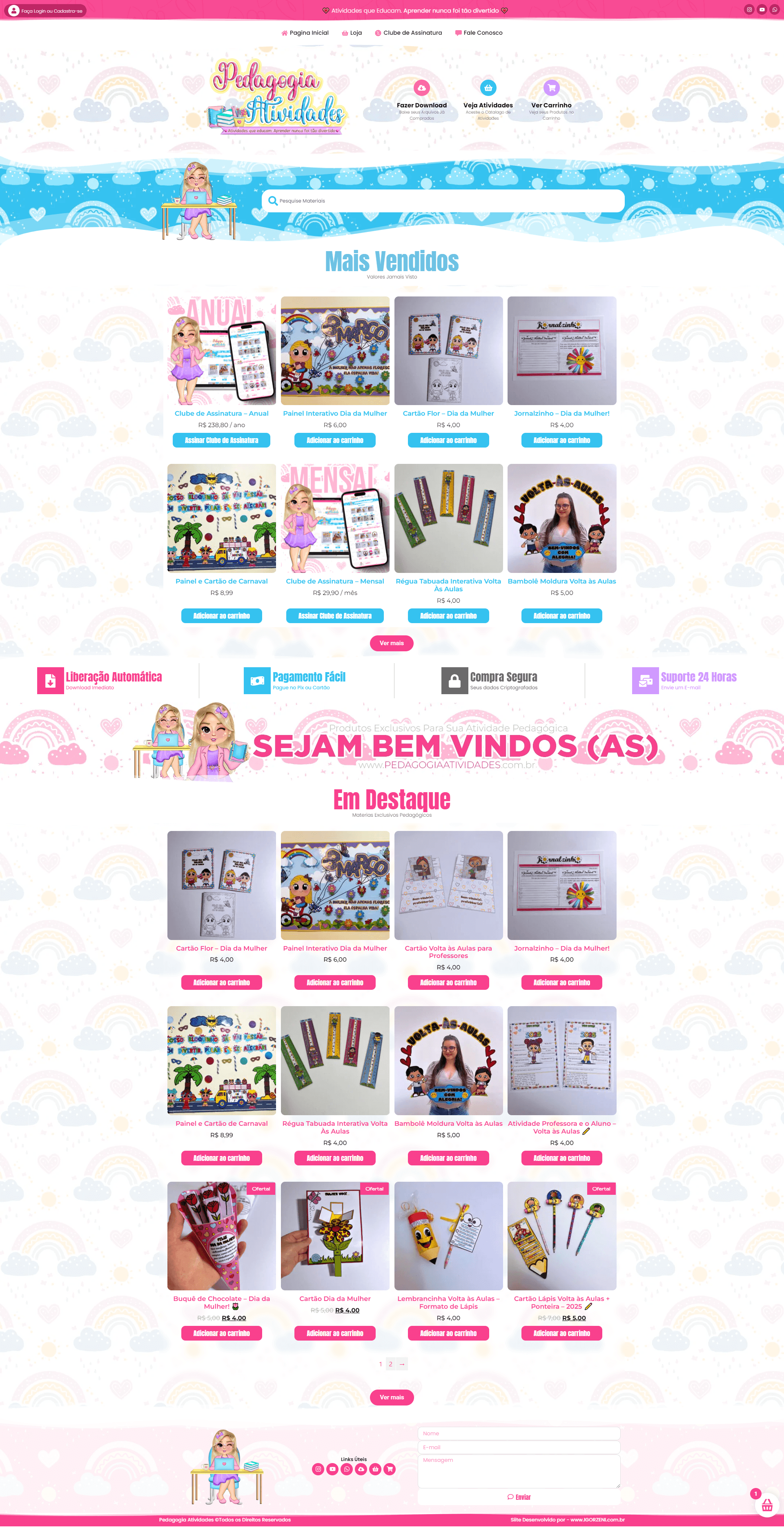 Pedagogia Atividades